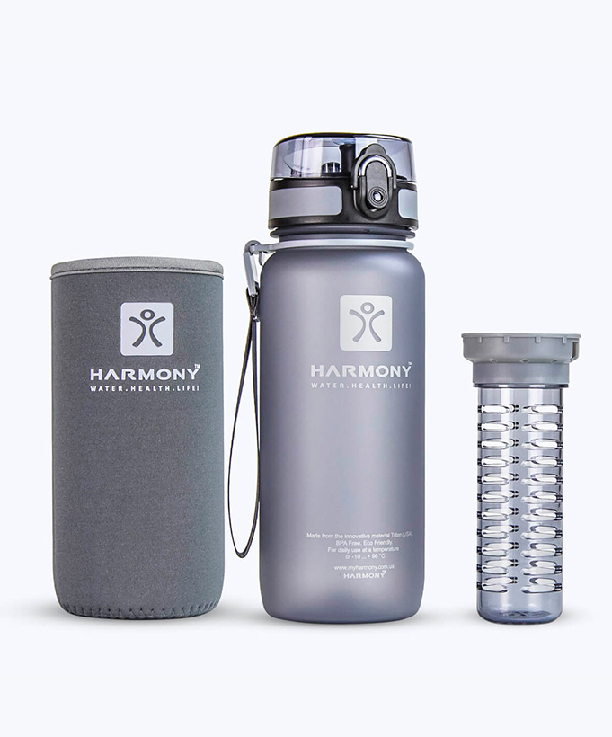 Пляшка для води Harmony Total Graphite 0,65 л.
