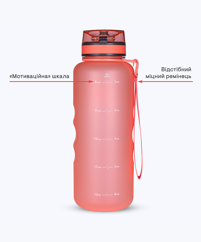Пляшка для води Harmony Peach 1,5 л.