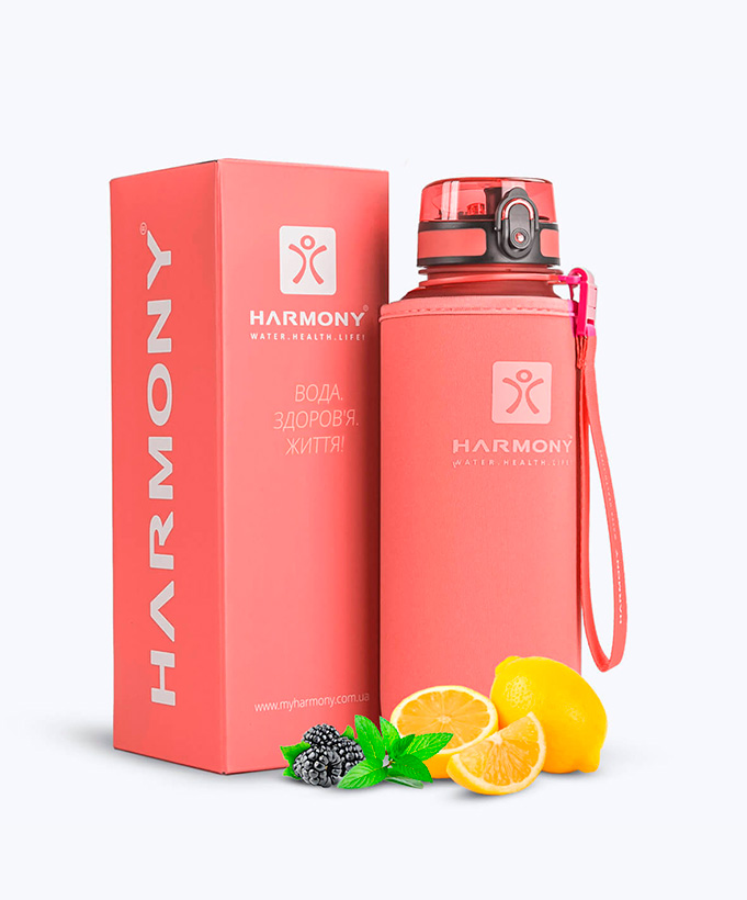 Пляшка для води Harmony Peach 1,5 л.