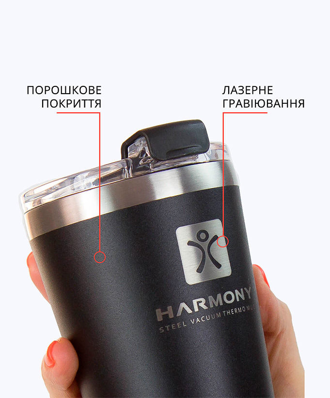 Термокружка Harmony City Black 0,35 л.
