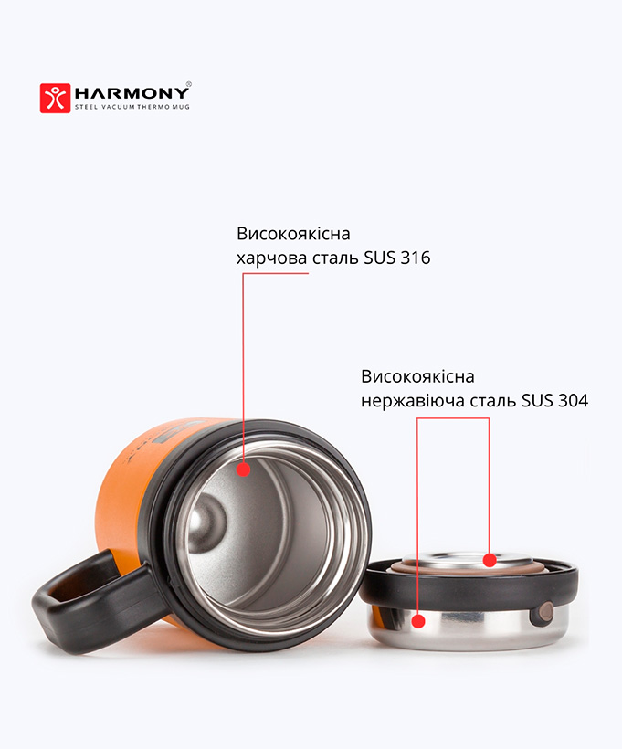 Термокружка Harmony Travel Pro Sunflower 0,5 л.